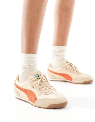 PUMA - Arizona - Sneaker in Beige und Rot-Neutral