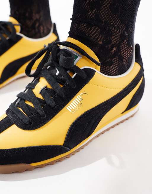 PUMA Arizona sneakers in yellow & black, 3 of 5