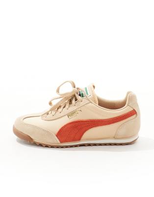 Puma - Arizona - Baskets - Beige et rouge