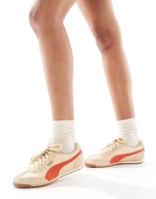 Puma - Arizona - Baskets - Beige et rouge
