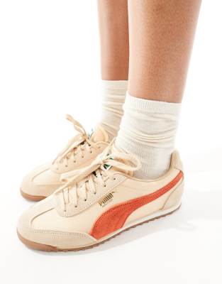 Puma - Arizona - Baskets - Beige et rouge