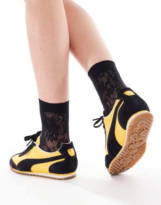 Puma Arizona trainers in yellow & black, 4 of 5