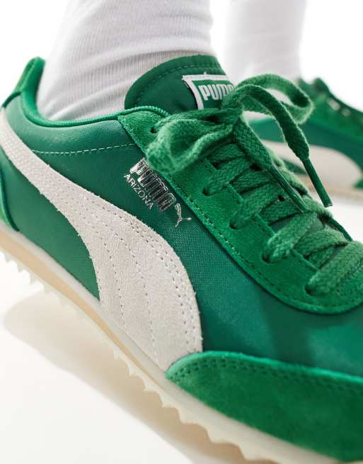 PUMA Arizona Zielone nylonowe buty sportowe ASOS