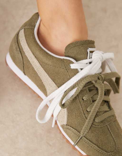 PUMA – Arizona – Zielone, podwójne sznurowane buty sportowe, 4 z 5