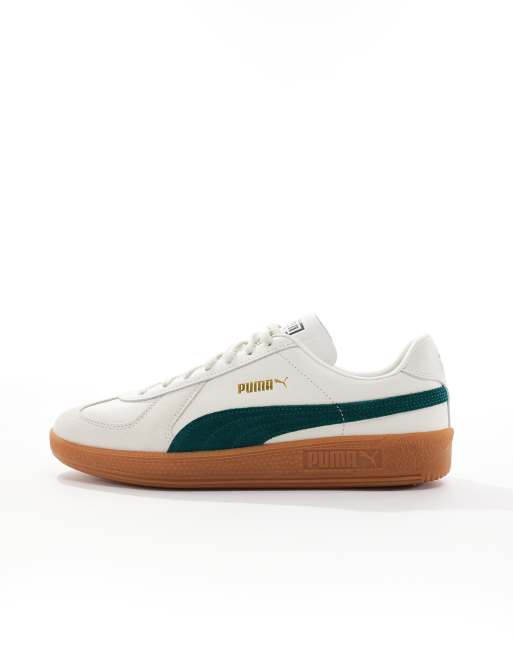 Army green puma sneakers online