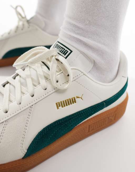 PUMA Army Sneakers bianche e verdi