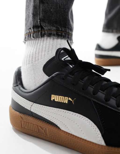 Puma Brasil Football Vintage Trainers Black 10 UK: : Fashion