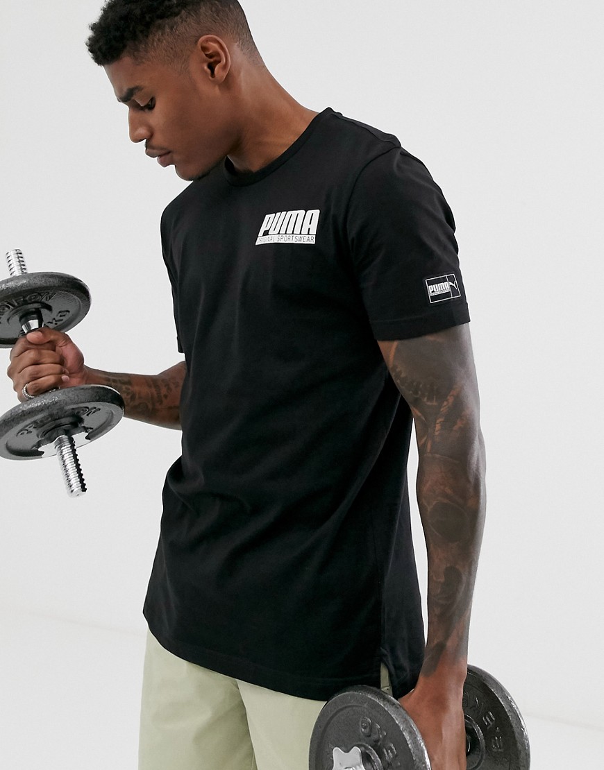 Puma athletics training T-shirt in black