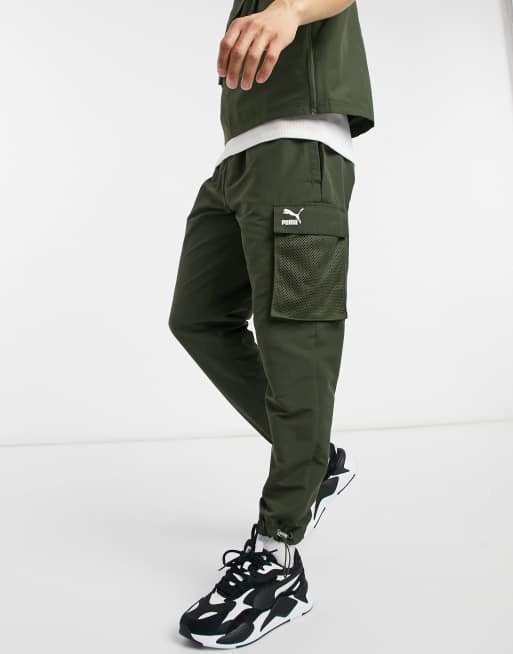 Puma Avenir cargo pants in khaki