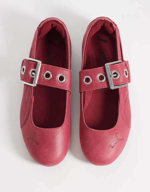PUMA - bailarinas Speedcat Dress-up en burdeos, 2 de 5