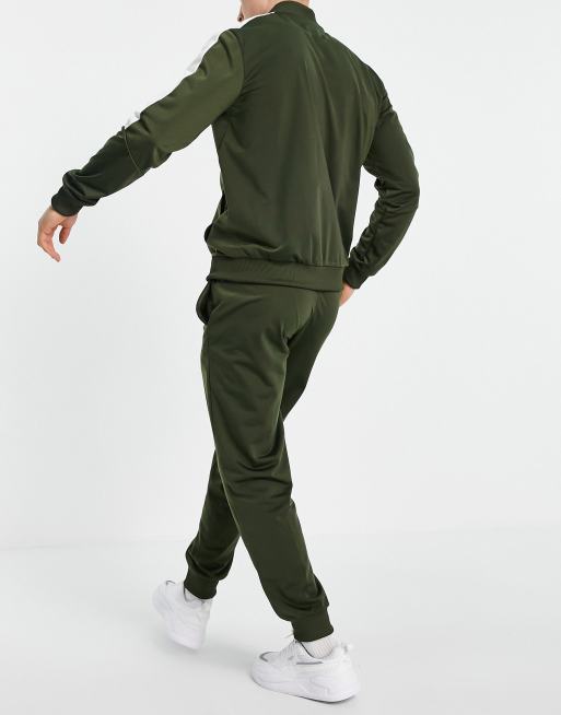 Puma olive clearance green tracksuit