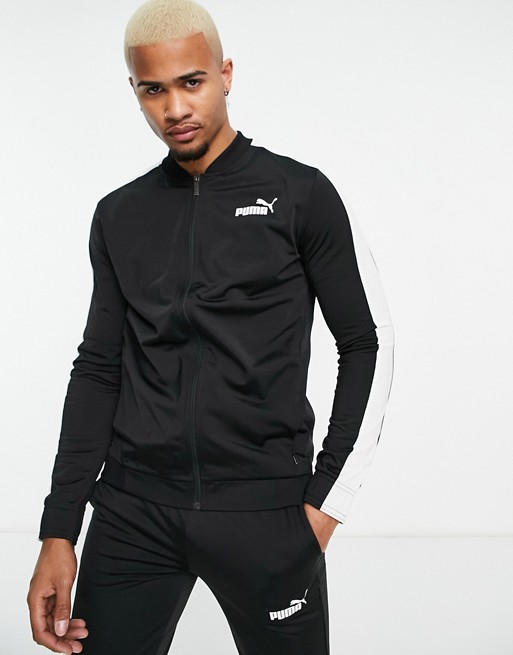 Puma Baseball Tricot track suit in black