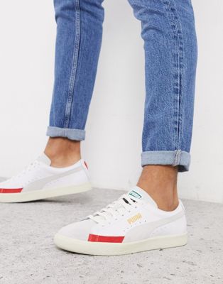 Puma Basket 90680 trainers in red | ASOS
