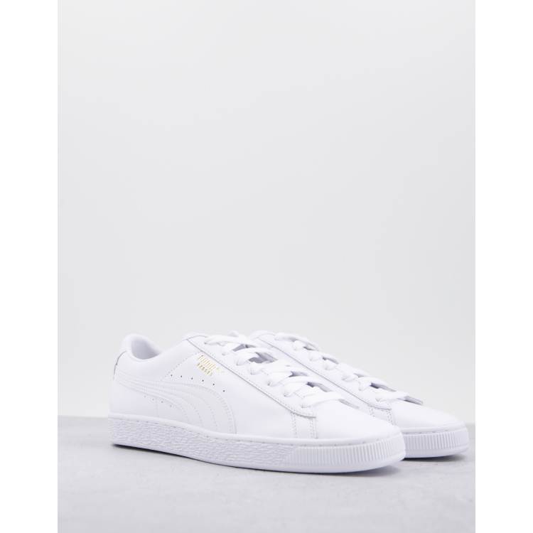 puma basket classic white trainers