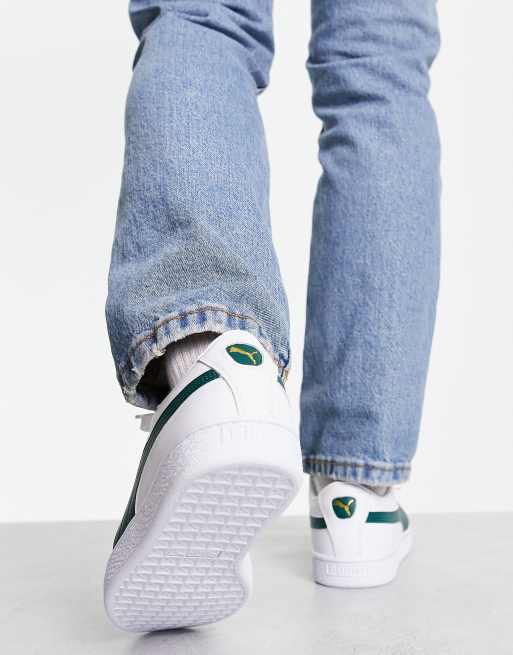 PUMA Basket Classic XXI Hvide og universitetsgr nne sneakers