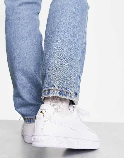 Puma - Basket Classic XXI - Sneakers in wit, 3 van 4