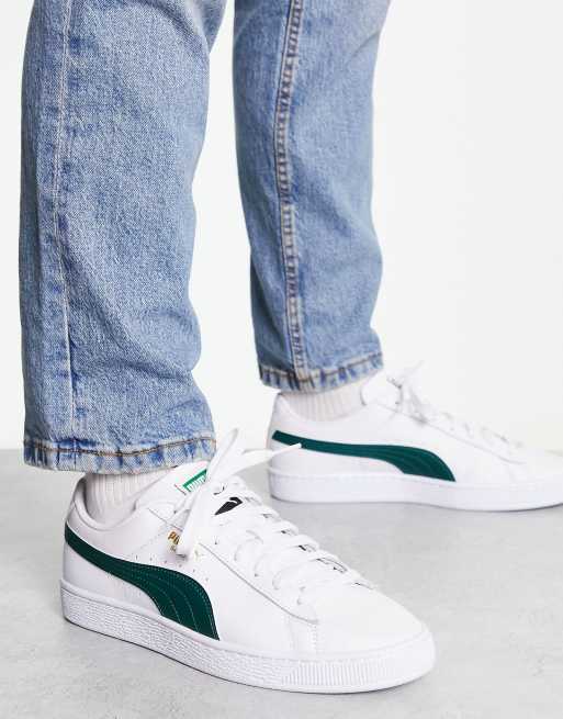 Basket Classic XXI in white and varsity green |