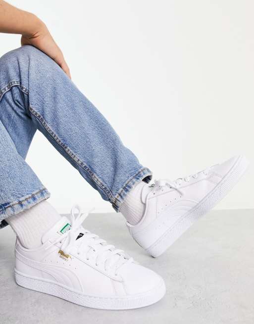 Puma – Basket Classic XXI – Vita sneakers, 4 av 4