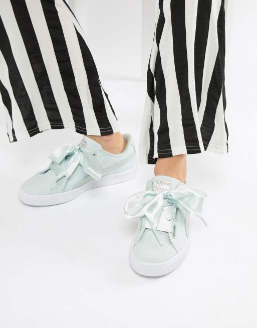 Puma basket outlet heart asos