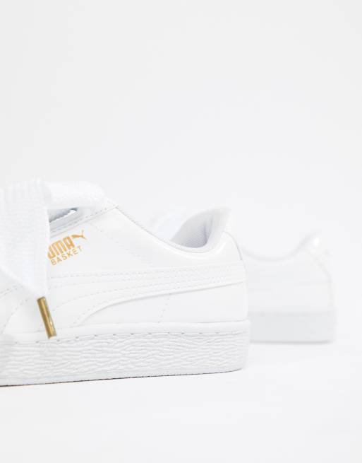 Puma basket heart on sale patent women's sneakers