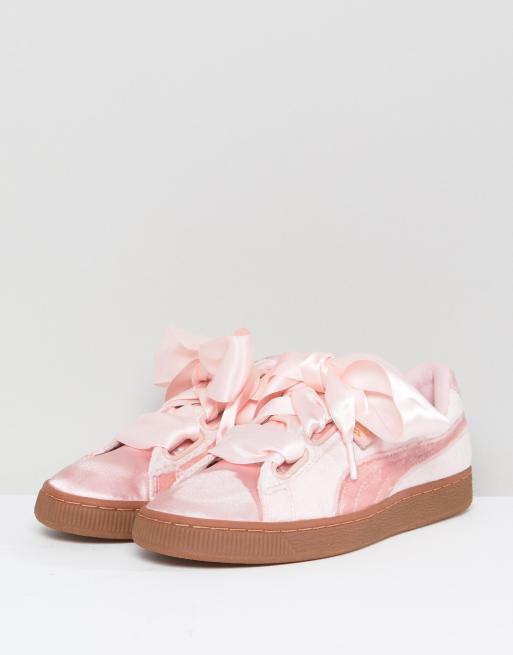 Puma pink heart clearance shoes