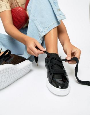 Puma - Basket Heart - Sneakers in zwart