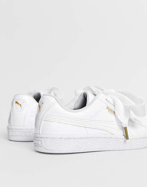 Puma schuhe damen store weiß lack