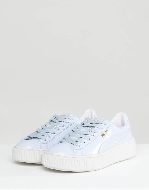 Puma platform patent outlet blue