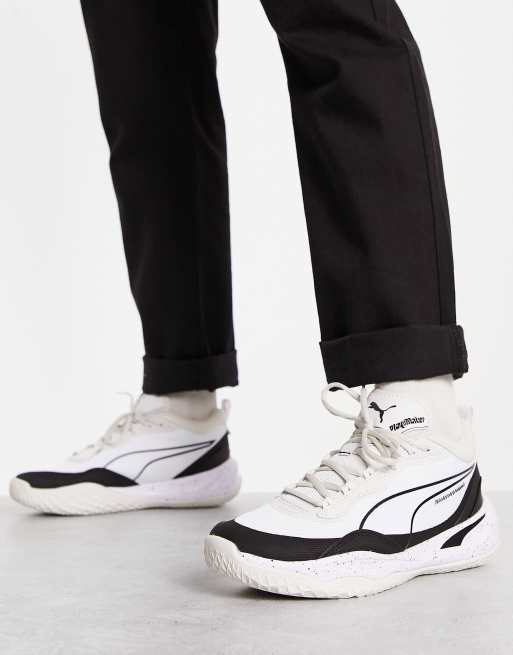Puma - Basketball Playmaker Spray - Hvide og sorte sneakers