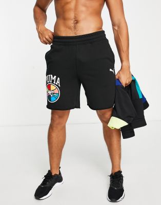 Puma Basketball Post Up shorts in black - ASOS Price Checker