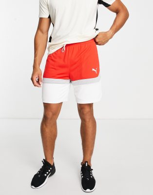 Puma Basketball Splash shorts in red and white - ASOS Price Checker