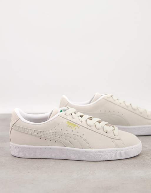 Puma suede on sale blanche daim