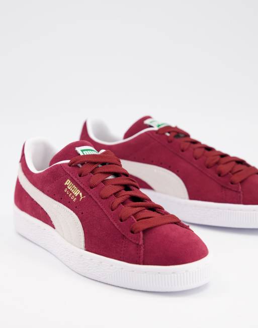 Puma - Baskets classiques en daim - Bordeaux