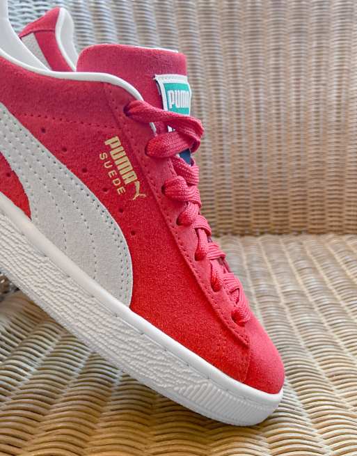 Puma Baskets classiques en daim Rouge ASOS