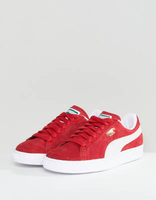 puma daim rouge