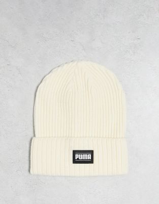 PUMA beanie in cream-Gray