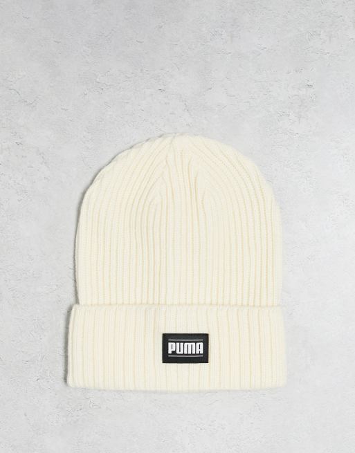 PUMA beanie in cream ASOS