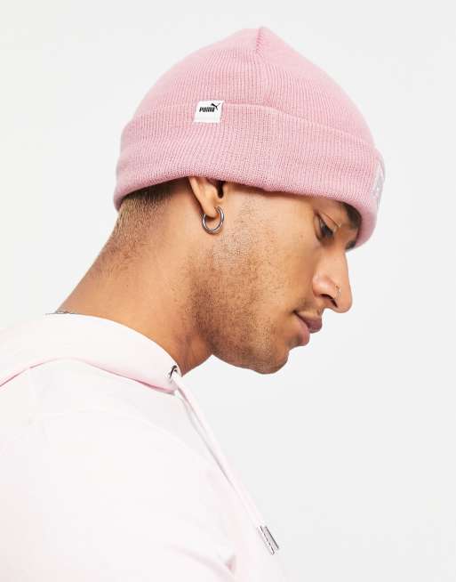 Puma beanie in pink ASOS