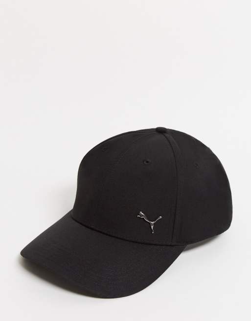 Puma - Berretto con logo in metallo nero