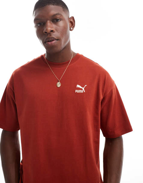 PUMA – Better Classics – Czerwony T-shirt oversize - view 1