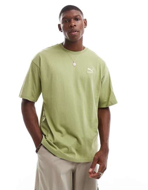 Puma Better Classics oversized t shirt in green