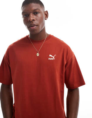 PUMA - Better Classics - T-shirt oversize - Rouge