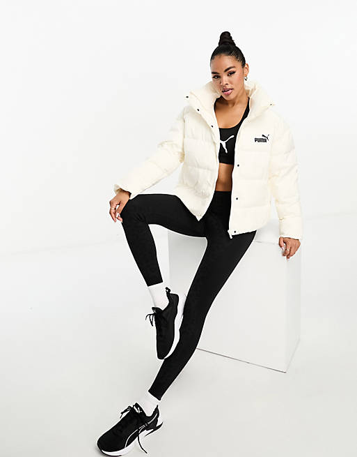 Puma Better polyball puffer coat in frosted ivory | ASOS