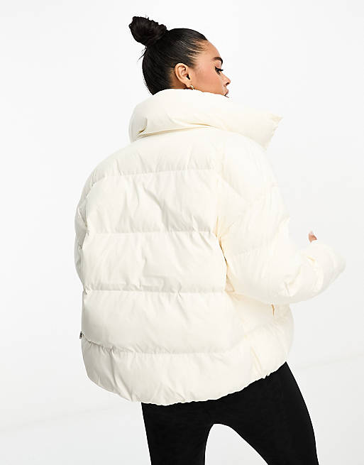 Puma Better polyball puffer coat in frosted ivory | ASOS