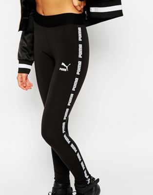 puma leggings with side logo