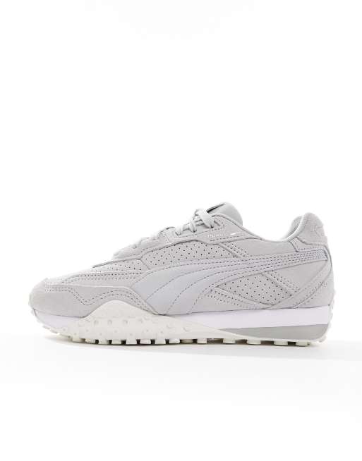 PUMA Blacktop Ride sneakers in gray and white