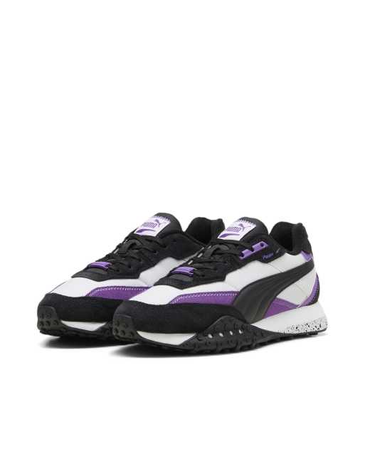 Puma Blktop rider trainers in purple white black