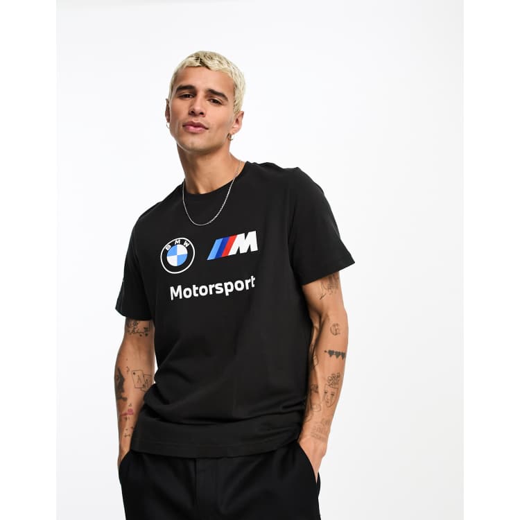 PUMA BMW MMS Essential logo T shirt in black