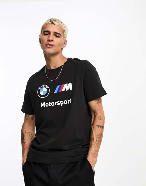 PUMA BMW MMS Essential logo T-shirt in black