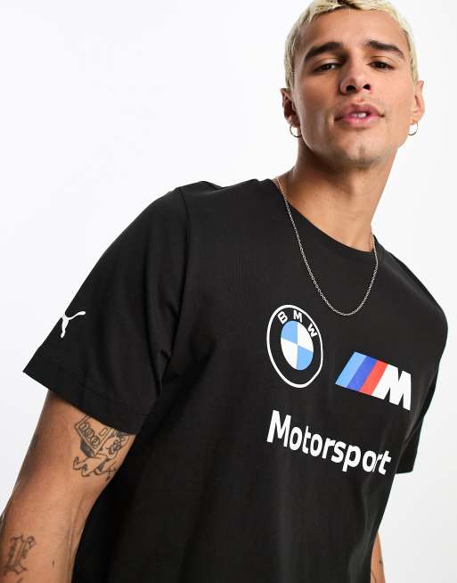 PUMA BMW MMS Essential logo T shirt in black